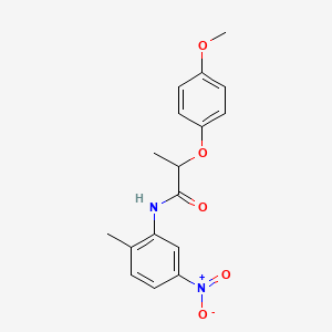 2-(4-methoxyphenoxy)-N-(2-methyl-5-nitrophenyl)propanamide