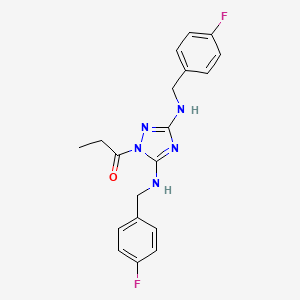 N,N'-bis(4-fluorobenzyl)-1-propionyl-1H-1,2,4-triazole-3,5-diamine