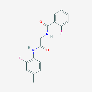 2-fluoro-N-{2-[(2-fluoro-4-methylphenyl)amino]-2-oxoethyl}benzamide