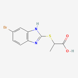 2-[(6-bromo-1H-benzimidazol-2-yl)thio]propanoic acid