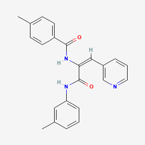 4-methyl-N-[1-{[(3-methylphenyl)amino]carbonyl}-2-(3-pyridinyl)vinyl]benzamide