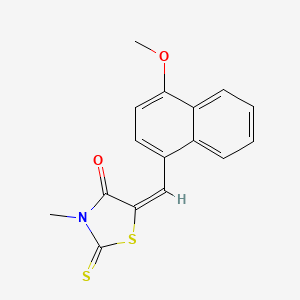 5-[(4-methoxy-1-naphthyl)methylene]-3-methyl-2-thioxo-1,3-thiazolidin-4-one