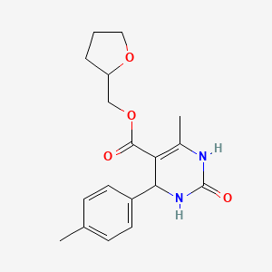 tetrahydro-2-furanylmethyl 6-methyl-4-(4-methylphenyl)-2-oxo-1,2,3,4-tetrahydro-5-pyrimidinecarboxylate