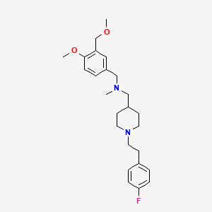 ({1-[2-(4-fluorophenyl)ethyl]-4-piperidinyl}methyl)[4-methoxy-3-(methoxymethyl)benzyl]methylamine