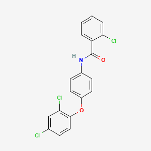 2-chloro-N-[4-(2,4-dichlorophenoxy)phenyl]benzamide