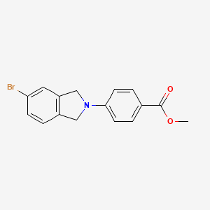 molecular formula C16H14BrNO2 B5192217 methyl 4-(5-bromo-1,3-dihydro-2H-isoindol-2-yl)benzoate 