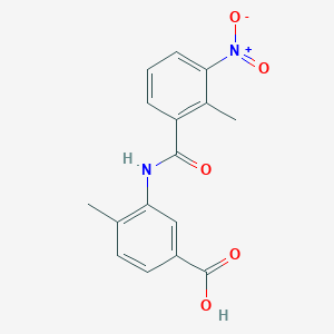 molecular formula C16H14N2O5 B5192223 4-methyl-3-[(2-methyl-3-nitrobenzoyl)amino]benzoic acid 