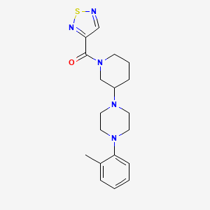 1-(2-methylphenyl)-4-[1-(1,2,5-thiadiazol-3-ylcarbonyl)-3-piperidinyl]piperazine