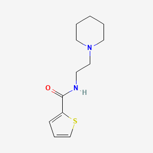 molecular formula C12H18N2OS B5192282 N-[2-(1-piperidinyl)ethyl]-2-thiophenecarboxamide 