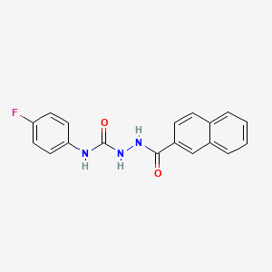 N-(4-fluorophenyl)-2-(2-naphthoyl)hydrazinecarboxamide