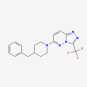 6-(4-benzyl-1-piperidinyl)-3-(trifluoromethyl)[1,2,4]triazolo[4,3-b]pyridazine