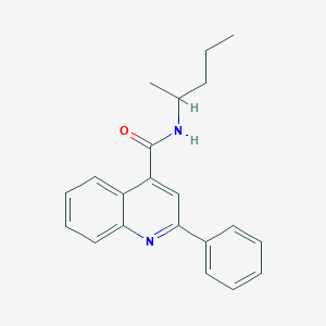 N-(pentan-2-yl)-2-phenylquinoline-4-carboxamide