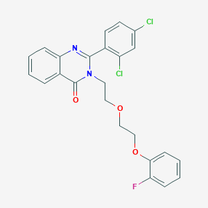 2-(2,4-Dichlorophenyl)-3-[2-[2-(2-fluorophenoxy)ethoxy]ethyl]quinazolin-4-one