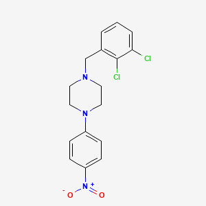 1-(2,3-dichlorobenzyl)-4-(4-nitrophenyl)piperazine