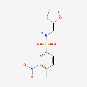 4-methyl-3-nitro-N-(tetrahydro-2-furanylmethyl)benzenesulfonamide