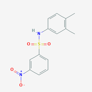 molecular formula C14H14N2O4S B5192380 N-(3,4-dimethylphenyl)-3-nitrobenzenesulfonamide 