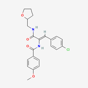 N-(2-(4-chlorophenyl)-1-{[(tetrahydro-2-furanylmethyl)amino]carbonyl}vinyl)-4-methoxybenzamide