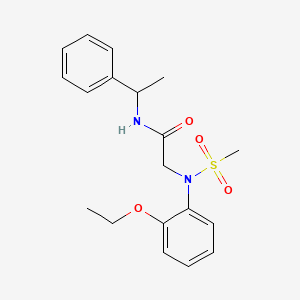 2-(2-ethoxy-N-methylsulfonylanilino)-N-(1-phenylethyl)acetamide