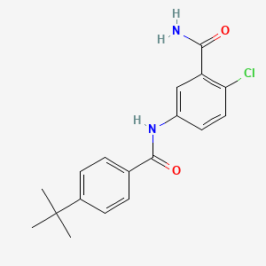 5-[(4-tert-butylbenzoyl)amino]-2-chlorobenzamide