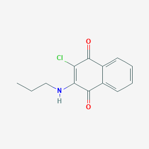 molecular formula C13H12ClNO2 B5192421 2-chloro-3-(propylamino)naphthoquinone CAS No. 22272-27-1