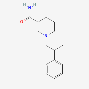 molecular formula C15H22N2O B5192422 1-(2-phenylpropyl)-3-piperidinecarboxamide 