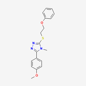 3-(4-Methoxyphenyl)-4-methyl-5-(2-phenoxyethylsulfanyl)-1,2,4-triazole