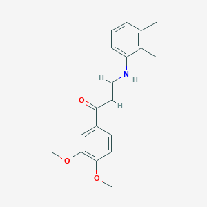 1-(3,4-dimethoxyphenyl)-3-[(2,3-dimethylphenyl)amino]-2-propen-1-one