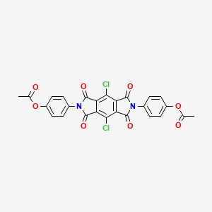 (4,8-dichloro-1,3,5,7-tetraoxo-5,7-dihydropyrrolo[3,4-f]isoindole-2,6(1H,3H)-diyl)di-4,1-phenylene diacetate