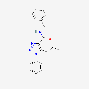 molecular formula C20H22N4O B5192434 N-benzyl-1-(4-methylphenyl)-5-propyl-1H-1,2,3-triazole-4-carboxamide 