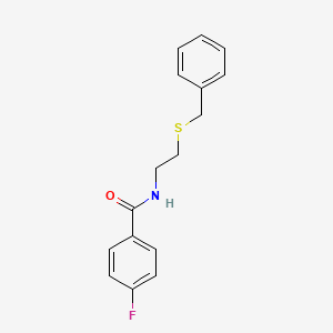 N-[2-(benzylthio)ethyl]-4-fluorobenzamide