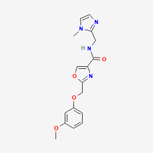 2-[(3-methoxyphenoxy)methyl]-N-[(1-methylimidazol-2-yl)methyl]-1,3-oxazole-4-carboxamide