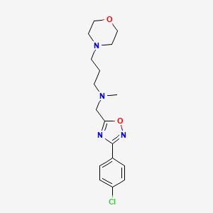 N-{[3-(4-chlorophenyl)-1,2,4-oxadiazol-5-yl]methyl}-N-methyl-3-(4-morpholinyl)-1-propanamine