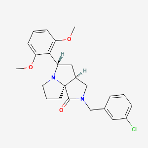 (3aS*,5S*,9aS*)-2-(3-chlorobenzyl)-5-(2,6-dimethoxyphenyl)hexahydro-7H-pyrrolo[3,4-g]pyrrolizin-1(2H)-one