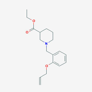 molecular formula C18H25NO3 B5192507 ethyl 1-[2-(allyloxy)benzyl]-3-piperidinecarboxylate 