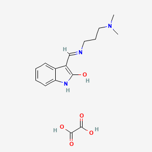 3-({[3-(dimethylamino)propyl]amino}methylene)-1,3-dihydro-2H-indol-2-one oxalate