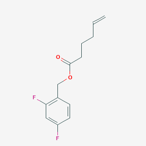 molecular formula C13H14F2O2 B5192517 2,4-difluorobenzyl 5-hexenoate 