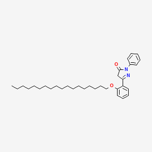 5-[2-(octadecyloxy)phenyl]-2-phenyl-2,4-dihydro-3H-pyrazol-3-one