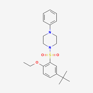 1-(5-Tert-butyl-2-ethoxybenzenesulfonyl)-4-phenylpiperazine