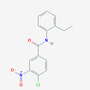 molecular formula C15H13ClN2O3 B5192582 4-chloro-N-(2-ethylphenyl)-3-nitrobenzamide CAS No. 346723-28-2