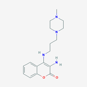 3-amino-4-{[3-(4-methyl-1-piperazinyl)propyl]amino}-2H-chromen-2-one