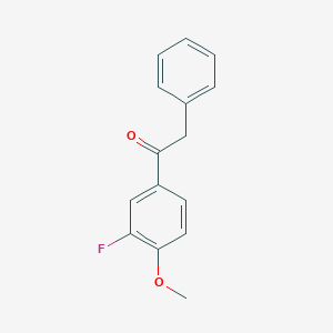 molecular formula C15H13FO2 B5192619 1-(3-fluoro-4-methoxyphenyl)-2-phenylethanone 