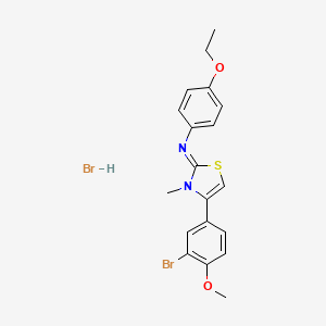 N-[4-(3-bromo-4-methoxyphenyl)-3-methyl-1,3-thiazol-2(3H)-ylidene]-4-ethoxyaniline hydrobromide