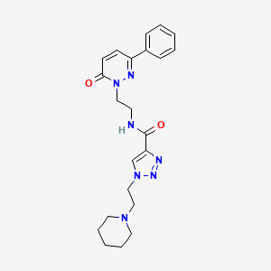 N-[2-(6-oxo-3-phenyl-1(6H)-pyridazinyl)ethyl]-1-[2-(1-piperidinyl)ethyl]-1H-1,2,3-triazole-4-carboxamide