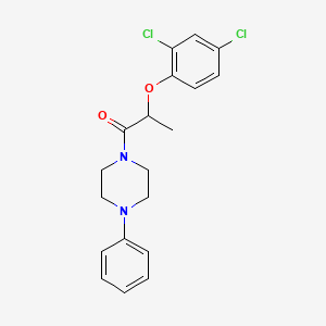 molecular formula C19H20Cl2N2O2 B5192635 1-[2-(2,4-dichlorophenoxy)propanoyl]-4-phenylpiperazine 