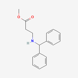 molecular formula C17H19NO2 B5192639 methyl N-(diphenylmethyl)-beta-alaninate 