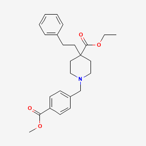 ethyl 1-[4-(methoxycarbonyl)benzyl]-4-(2-phenylethyl)-4-piperidinecarboxylate