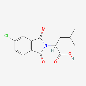 molecular formula C14H14ClNO4 B5192671 2-(5-chloro-1,3-dioxo-1,3-dihydro-2H-isoindol-2-yl)-4-methylpentanoic acid 