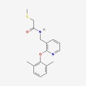 N-{[2-(2,6-dimethylphenoxy)-3-pyridinyl]methyl}-2-(methylthio)acetamide