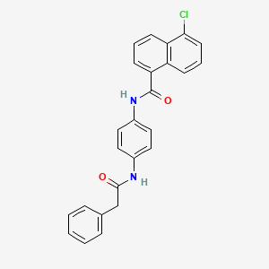 5-chloro-N-{4-[(phenylacetyl)amino]phenyl}-1-naphthamide