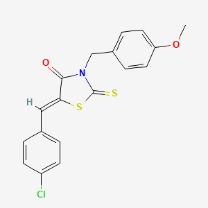 5-(4-chlorobenzylidene)-3-(4-methoxybenzyl)-2-thioxo-1,3-thiazolidin-4-one